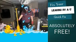 How to Fix A RV A/C That's Leaking WATER (THE FREE WAY)