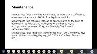 Fluids & Electrolytes Disorders - Dr. Mutaz Al-Ja'afreh
