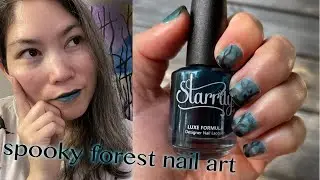Spooky Atmospheric Forest | Starrily jelly polish nail art