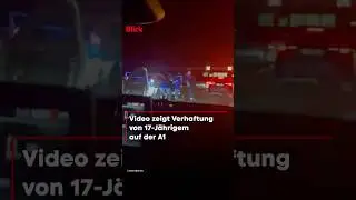Video zeigt Verhaftung von 17-J&auml;hrigem auf der A1