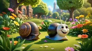 Seven Snail Friends Slide Real Slow | Slow and Steady Song for Kids | Nursery Rhymes and Counting