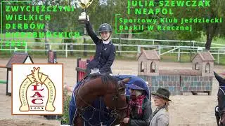 Wielkie Derby Kierzbuńskie 2025 - zwyciężczyni Julia Szewczak na koniu Neapol