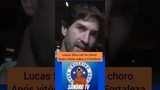 Lucas Silva n&atilde;o segura o choro ap&oacute;s pergunta de jornalista #futebol #raposao #cruzeiro
