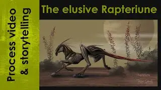 The Elusive Rapteriune | Creature Design | Progress video and story | Digital concept art