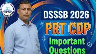 DSSSB 2026 PRT CDP Important Questions | Child Development Pedagogy #education #viral #dsssb #exams 