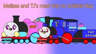 Melissa and TJ’s road-trip to Gridinia Bay (for @MilanPofCrotoonia #MilanToonRoadTrip contest)
