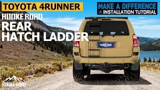 Install the Rear Hatch Ladder for 2003-2009 Toyota 4Runner w/o Spoiler - Step-by-Step丨 Hooke Road