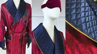 Making Of: Burgundy Paisley Dressing Gown by Baturina Homewear