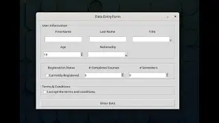 DATA ENTRY FORM | python |tkinter