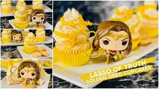 Lasso of Truth Golden Oreo Cupcakes