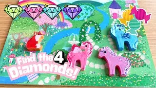 Help the Unicorns Find Missing Diamonds! Toddler Toy Play Story Time Unicorn Forest Animal Puzzle