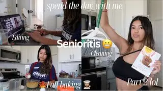 skipping school to be productive&hellip; (Fall baking, Cleaning, Editing, Productivity)
