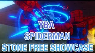 [YBA] SPIDERMAN SKIN SHOWCASE FOR STONE FREE