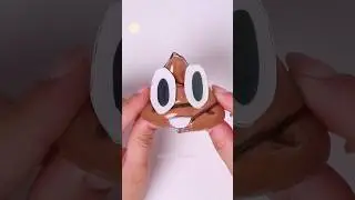 DIY💩Pile of poo Squishy with nano tape 💩말랑이 만들기納米膠捏捏 #shorts #테이프풍선  #squishy