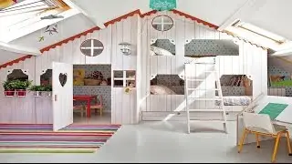 Adorable Indoor Playhouse for Children - Room Ideas
