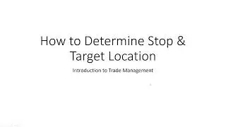 HOW TO MANAGE A TRADE (STOP LOSS & TARGET) | PROFITEER TRADING