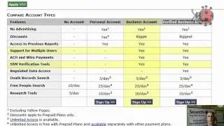 SearchBug Account Types