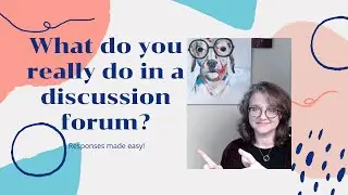 How to be successful in a discussion forum... Let's make it easy!