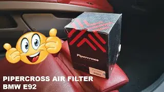 BMW, REPLACING STANDARD AIR FILTER WITH PIPERCROSS BMW E92