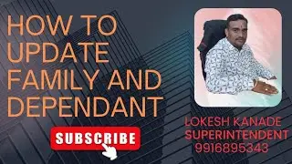 How to add family and dependant details in HRMS#Lokesh Kanade#HRMS