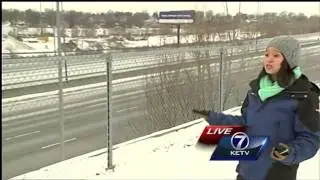 Frigid temperatures and light snowfall make for hazardous morning driving