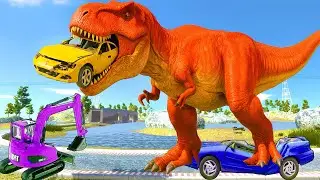 ALL SuperHero Dinosaurs Battle in Jurassic World | Spiderman T-Rex Jurassic World Rebirth 2025