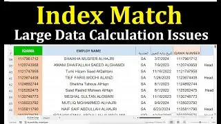 Excel Slow? Fix TRIM, INDEX-MATCH & Large Data Calculation Issues (Speed Up Excel!)