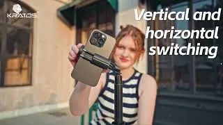 Kratos K15 Auto Open 69'' Selfie Stick Tripod | 360&deg; Rotation for Vlogging & Reels
