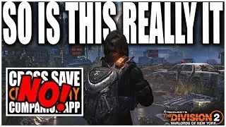 THIS IS THE NEW FEATURE IN DIVISION 2 TU11 NO CROSSPLAY, NO CROSS SAVE NO APP SO WHAT IS IT