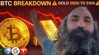 BITCOIN BROKE A 4 YEAR TREND-LINE ⚠️  GOLD FROM $5,500 to $5,100 IN 1 HR ⚠️ ETH, GOOG, TSLA, NVDA TA