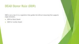 History and Laws of Organ DonationVID