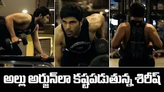Allu Sirish 6 Pack Work Out ll అల్లు అర్జున్ ల కష్ట  పడుతున్న అల్లు శిరీష్