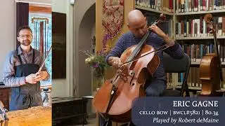 (SOLD) Eric Gagne cello bow / Robert deMaine / at the Metzler Violin Shop
