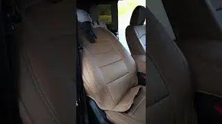 Jeep Wrangler Beige Napa Leather Seat Cover #jeep #jeeplife #jeepwrangler #shorts #asmr