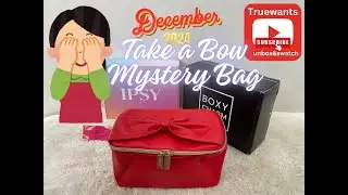 IPSY Mystery Bag December 2024 Take A Bow Full Size & Bonus Large Cosmetic Bag #beauty #ipsy #deal
