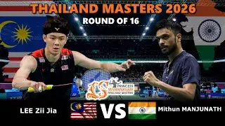 LEE Zii Jia vs Mithun MANJUNATH | Thailand Masters 2026 Badminton