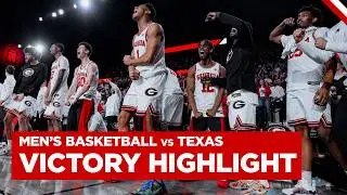 Georgia Basketball vs Texas | VICTORY HIGHLIGHTS