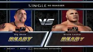 BIG SHOW VS BROCK LESNAR | PLAYSTATION 2 GAMEPLAY PS2