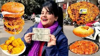 Living on Rs 1000 for 24 HOURS Challenge | Ludhiana Food Challenge