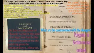 Doctrine and Covenants 1835 of The Church of Latter Day Saints: Second Part: Contents