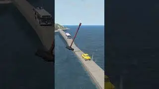 Авария автомобиля с мобильным молотком. BeamNG Drive #beamngdrive