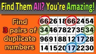 Find the identical numbers 601~608
