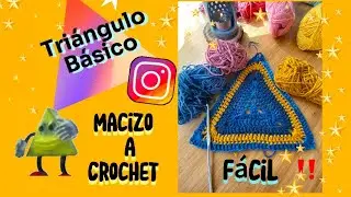BASIC TRIANGLE/CROCHET-solid #easycrochet #crochetingideas