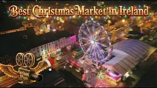 Best Christmas market in Ireland, 🎄 | Waterford Winterval Night Tour 4K #drone #aerial