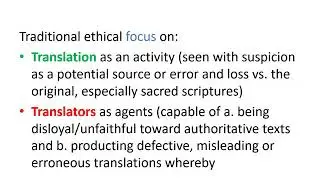 5  Ethics for Translators and Interpreters Dr Samuel Lopez