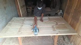 Electric Hand Planer| Shaving Wood Solid Door ASMR  Crafting Video