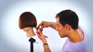 تعلم كيفية قص الكاريه بلنت قصير,قصة شعر قصيرة للمبتدئين  #تعليم
