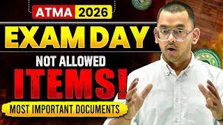 ATMA 2026 Exam Day🚨 Not Allowed Items & Most Important Documents | Must Watch #mba2026 #atma