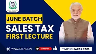 SALES TAX | JUNE BATCH | FIRST LECTURE