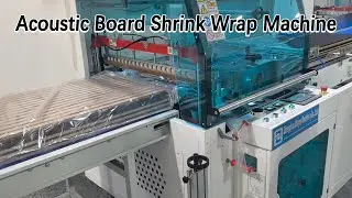 Full Automatic Multi-layers Acoustic Panel Borads Heat Shrink Wrapping Machine Line